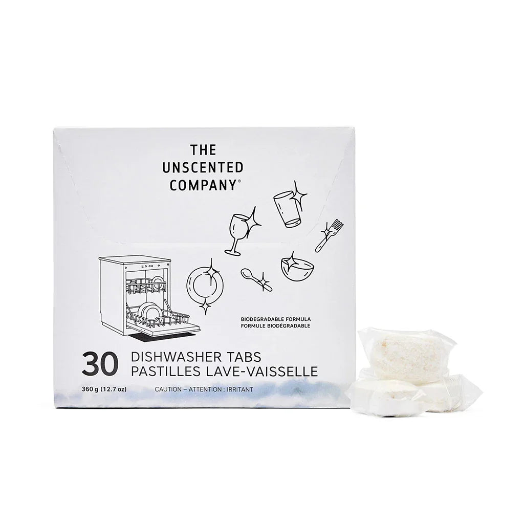 30 pastilles lave-vaisselle The Unscented Company - La Boite à Grains