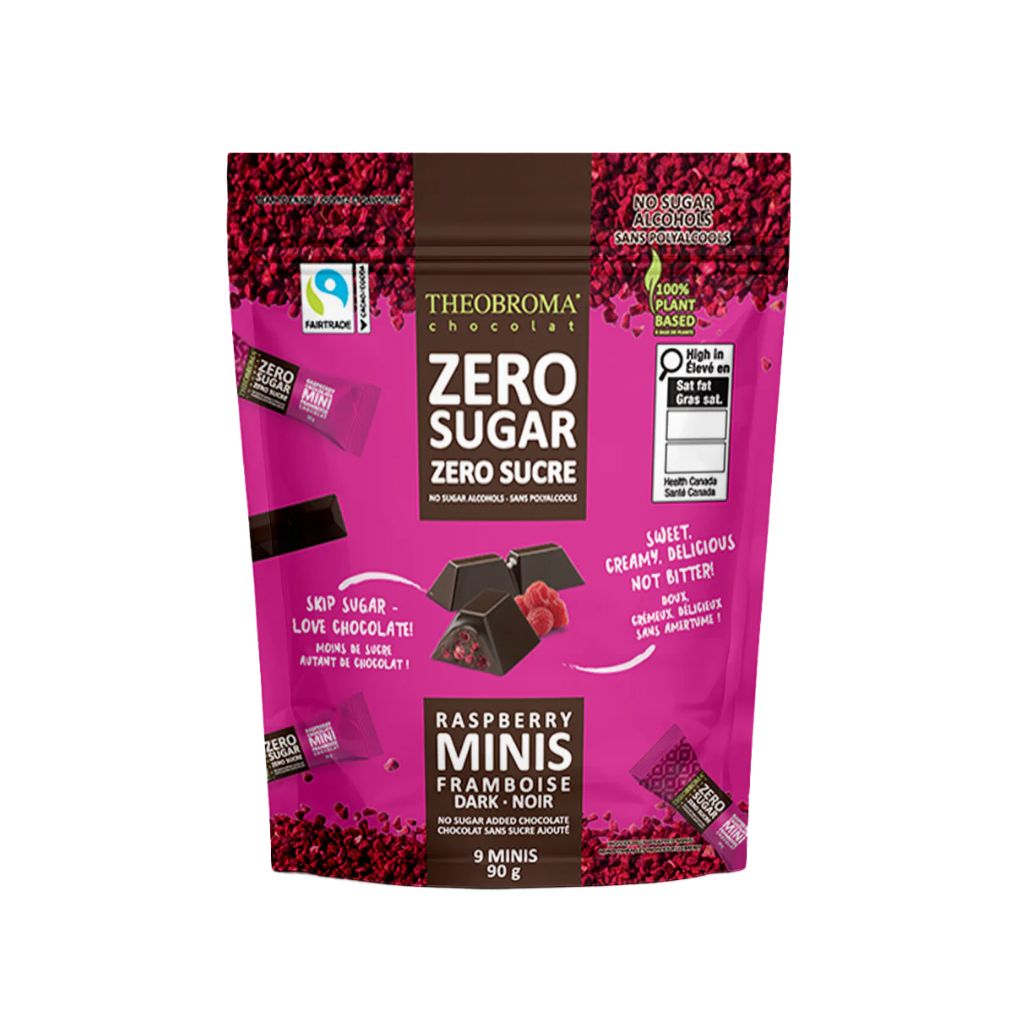 Theobroma mini chocolats sans sucre framboise - La Boite à Grains