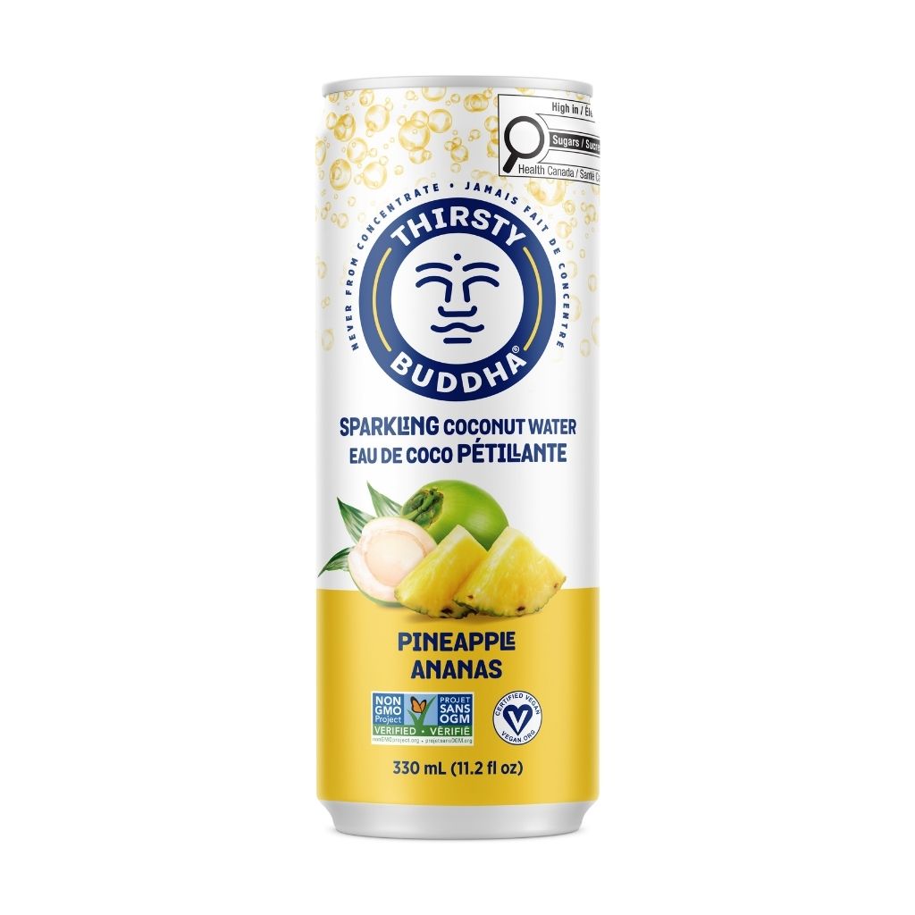Eau de Coco Pétillante Ananas Thirsty Buddha - La Boite à Grains