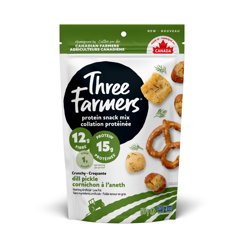 Dill Pickle Crunchy Protein Snack Three Farmers - La Boite à Grains