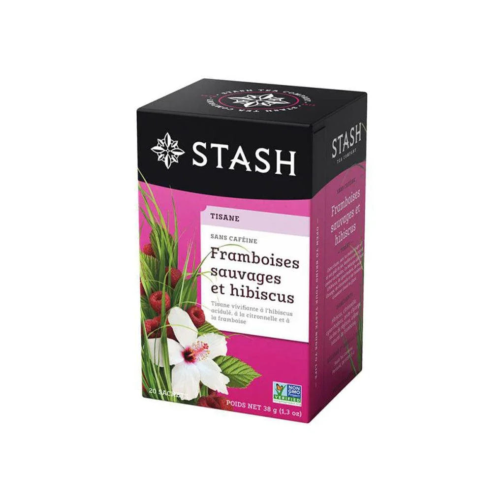 Wild Raspberry and Hibiscus Stash Herbal Tea - La Boite à Grains