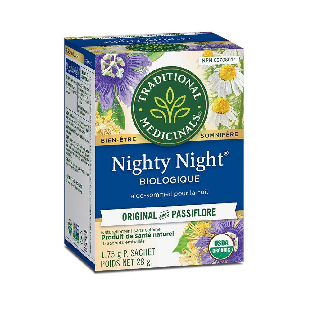 Original Organic Nighty Night Herbal Tea with Passionflower Traditional Medicinals - La Boite à Grains