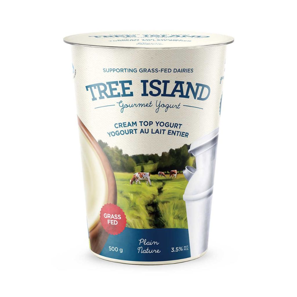 yogourt au lait entier nature Tree Island - La Boite à Grains