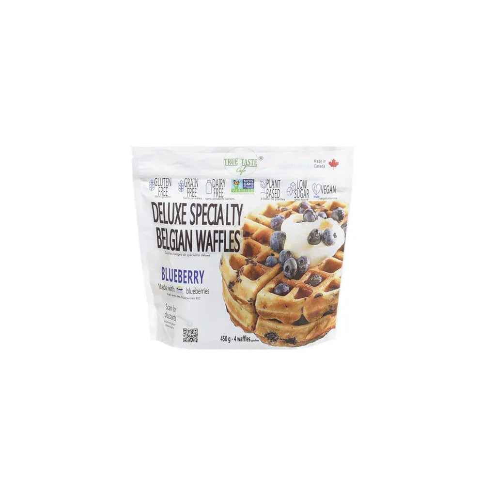 gaufres belges aux bleuets True Taste Cafe - La Boite à Grains