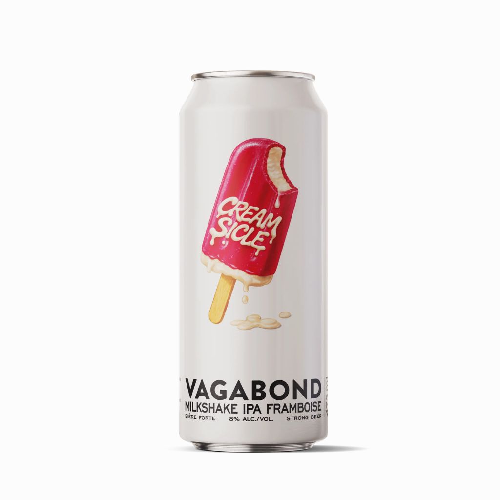 Creamsicle Milkshake IPA framboise Vagabond - La Boite à Grains