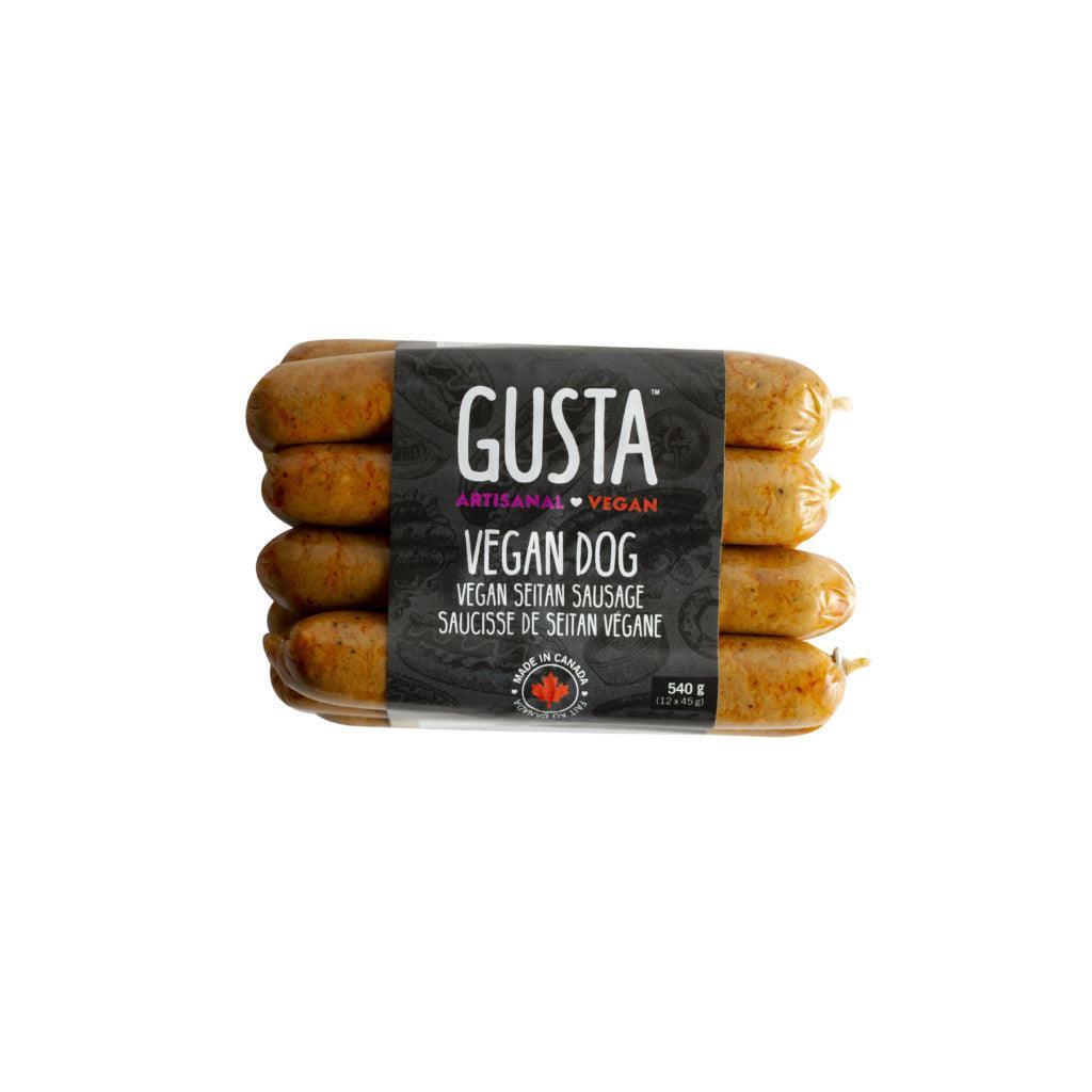 Vegan Dog Gusta Vegan Seitan Sausage - La Boite à Grains
