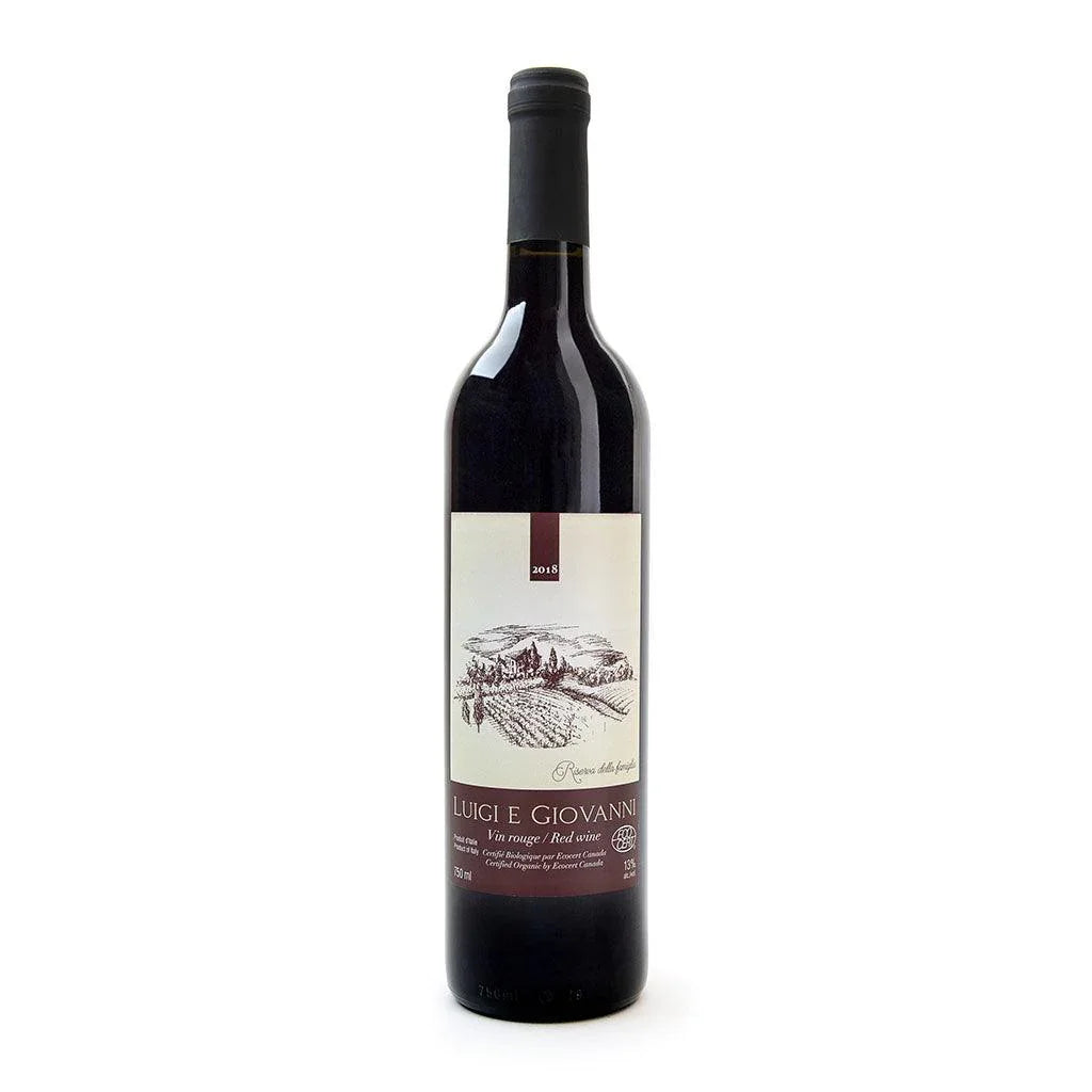 Luigi e Giovanni Organic Red Wine Oenosphere - La Boite à Grains
