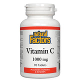 Vitamin C with Bioflavonoids & Rosehips Natural Factors - La Boite à Grains