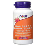 Vitamins D3 and K2 Now - La Boite à Grains