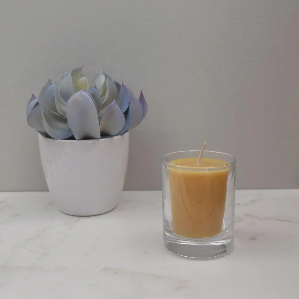Votive Natural Beeswax Honey Candles - La Boite à Grains