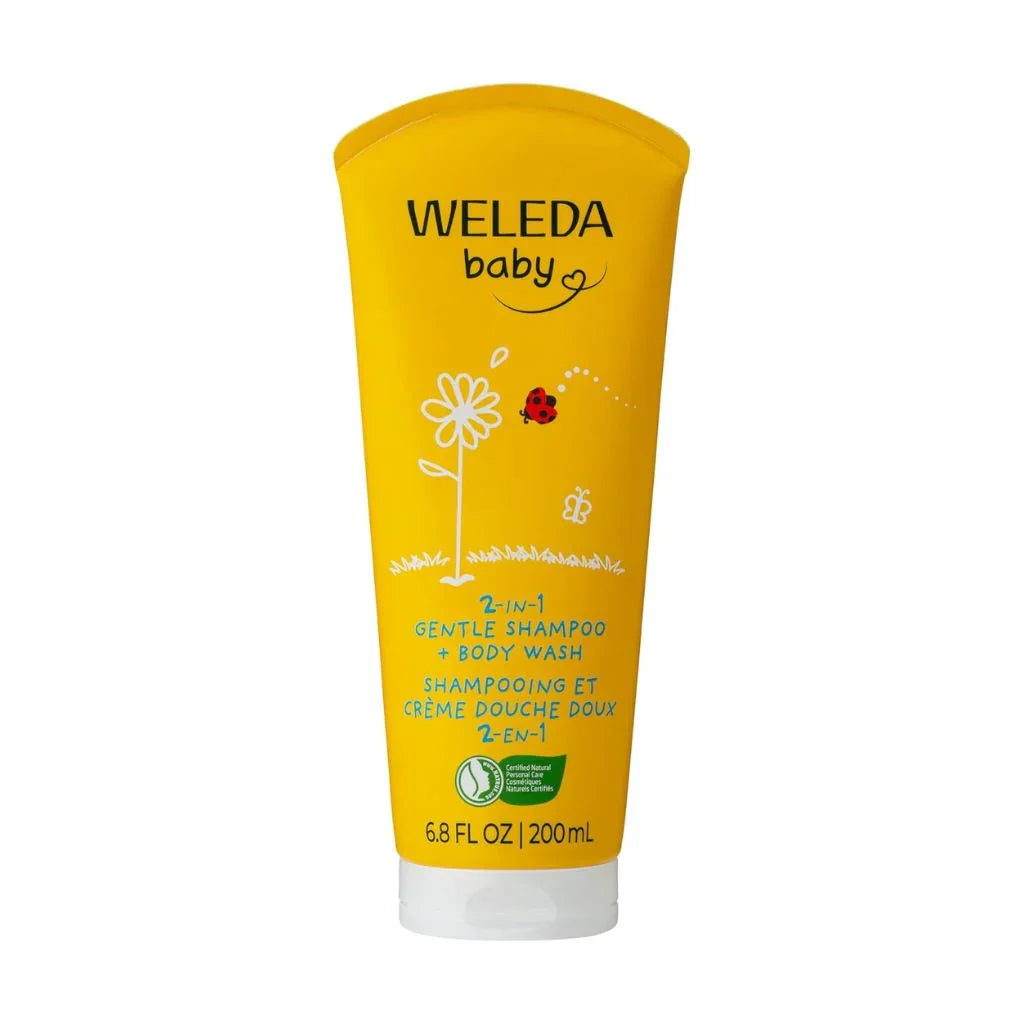 shampooing et crème douche doux Baby Weleda - La Boite à Grains