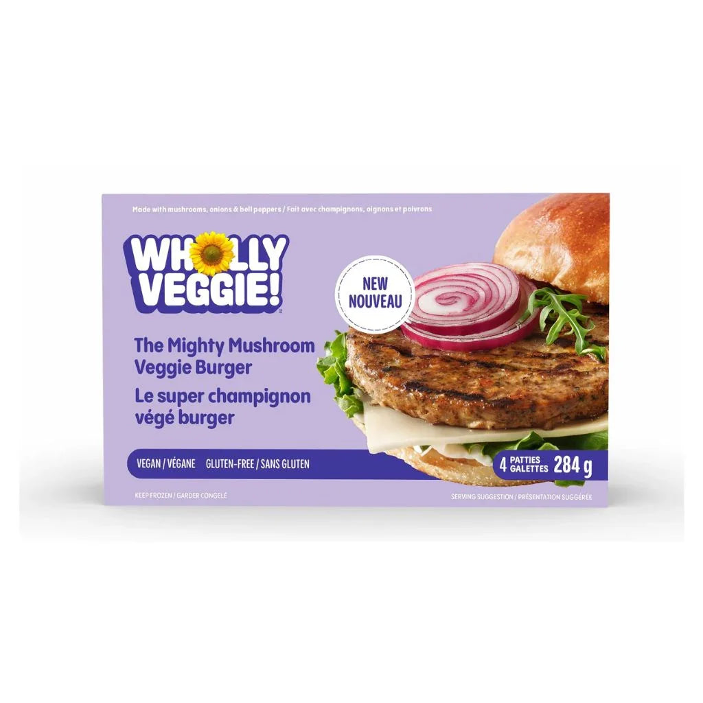 Végéburgers Le Super Champignon Wholly Veggie - La Boite à Grains
