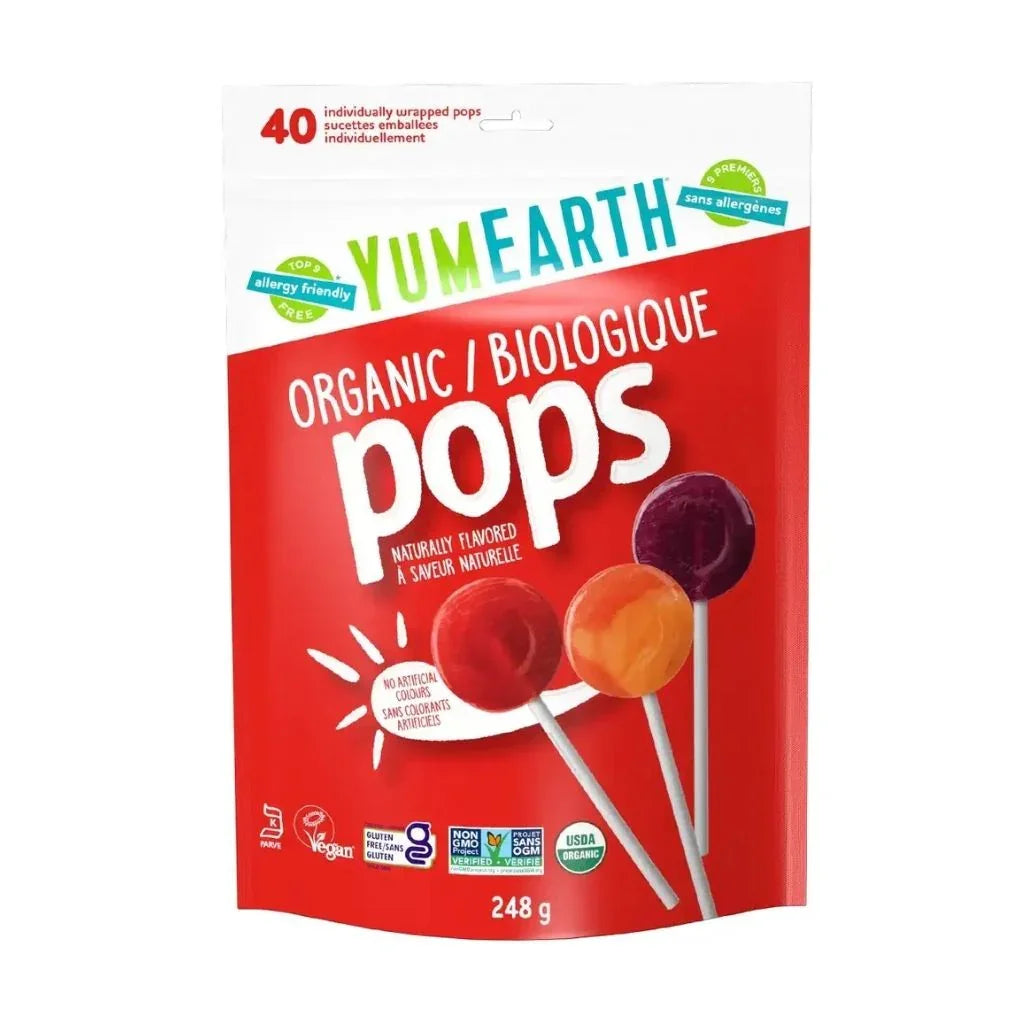Pops biologique YumEarth - La Boite à Grains
