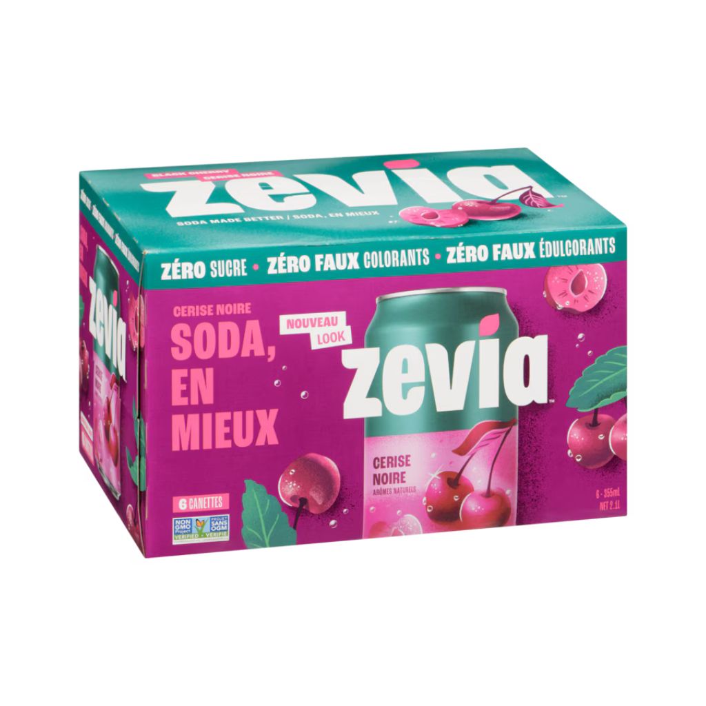 zevia soda cerise noire - La Boite à Grains