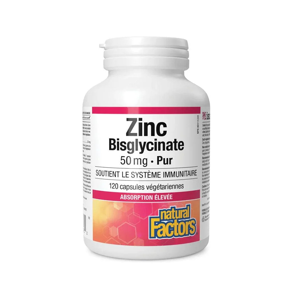 Zinc Bisglycinate Pure 50 mg Natural Factors