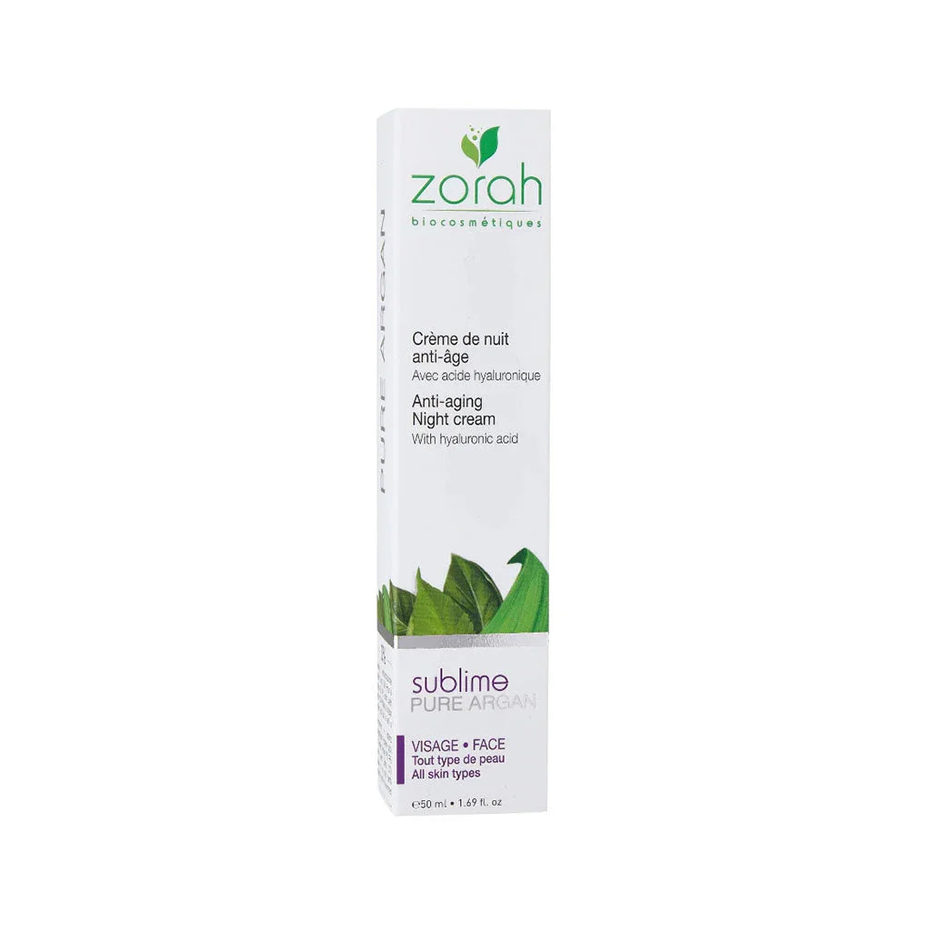 zorah biocosmetics sublime anti-aging night cream for face 50 ml - La Boite à Grains