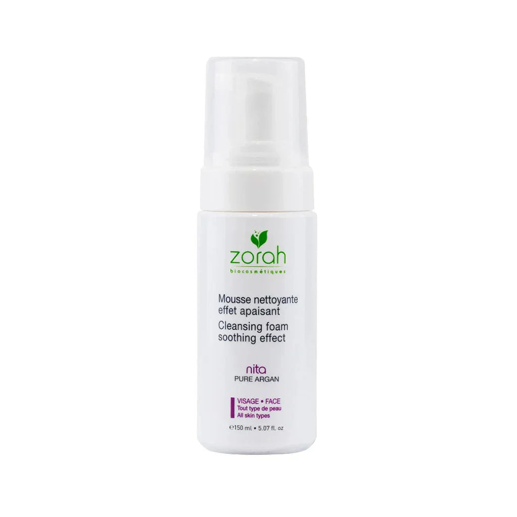 zorah biocosmetics cleansing foam soothing effect nita face 150 ml - La Boite à Grains