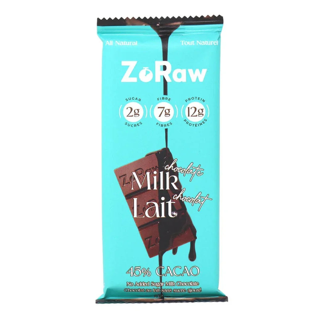 zoraw milk chocolate proteins - La Boite à Grains